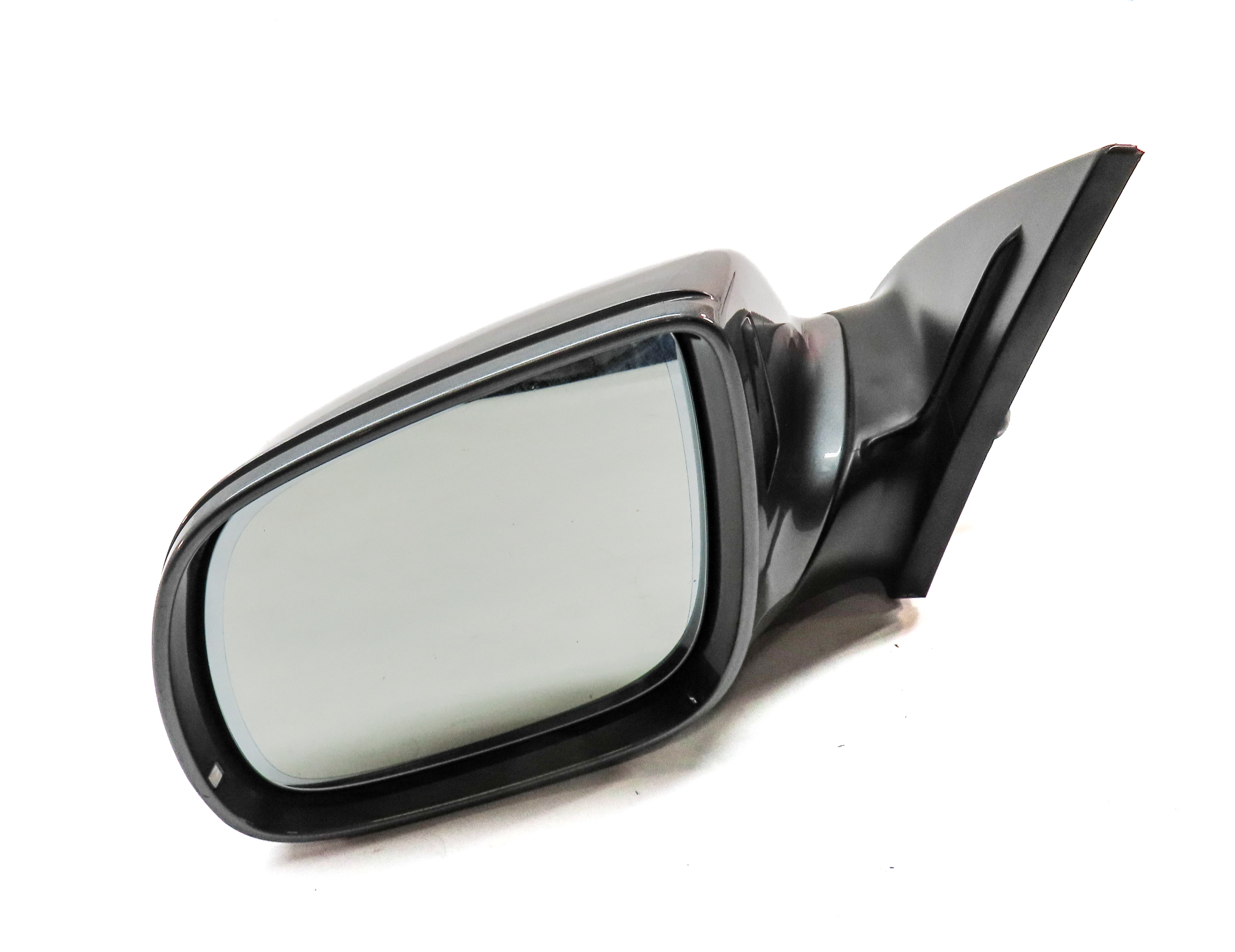 13-15 AUDI Q7 (4L) FRONT LEFT DRIVER HEATED BLIND SPOT DOOR MIRROR (Gray) — exact item pictured